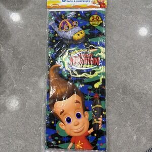 Vintage Y2K NOS Nickelodeon Jimmy Neutron Birthday Party Treat Gift Bags Decor
